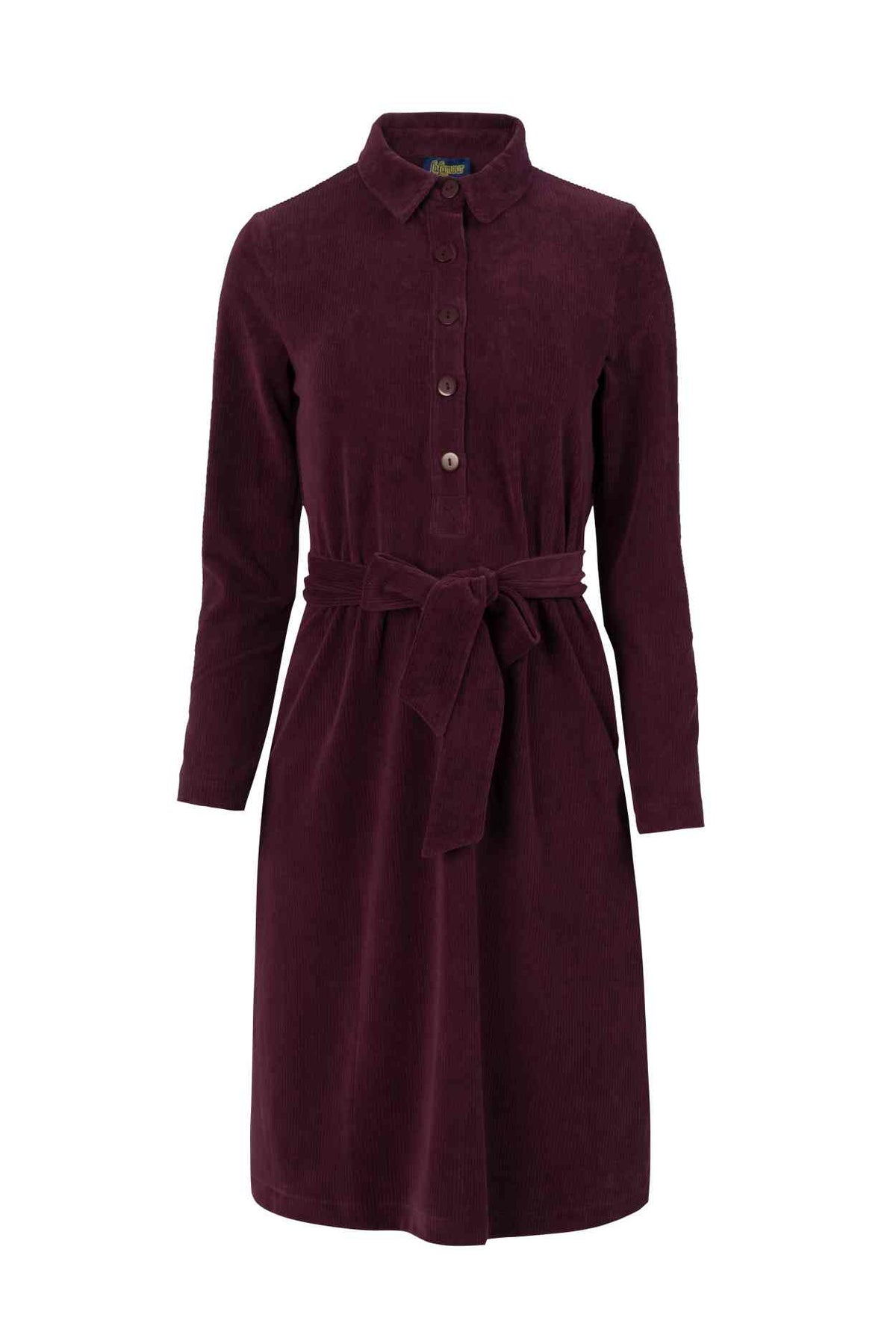 Pearl Dress Rib Velour | Fig