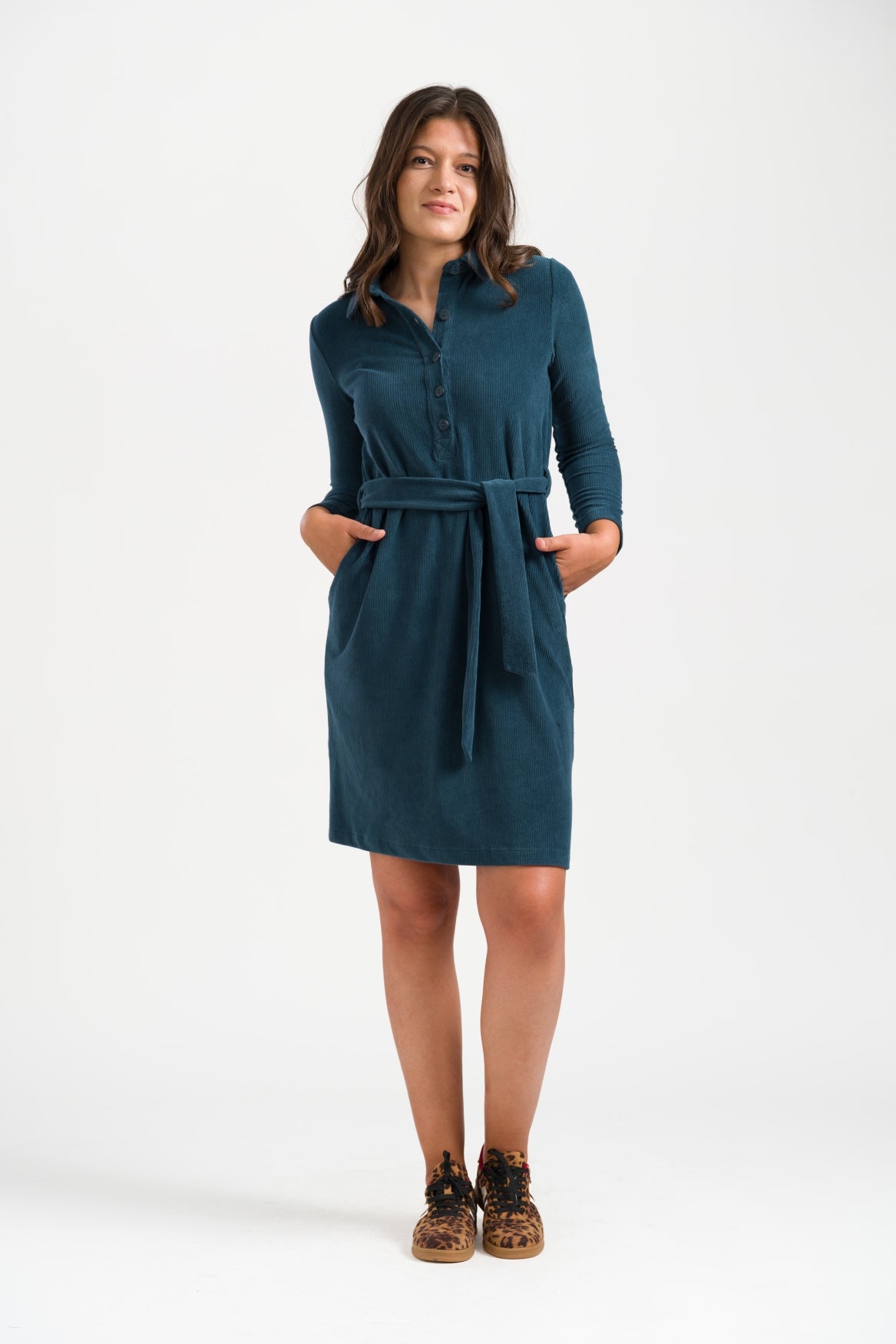 Pearl Dress Rib Velour | Mediterranea