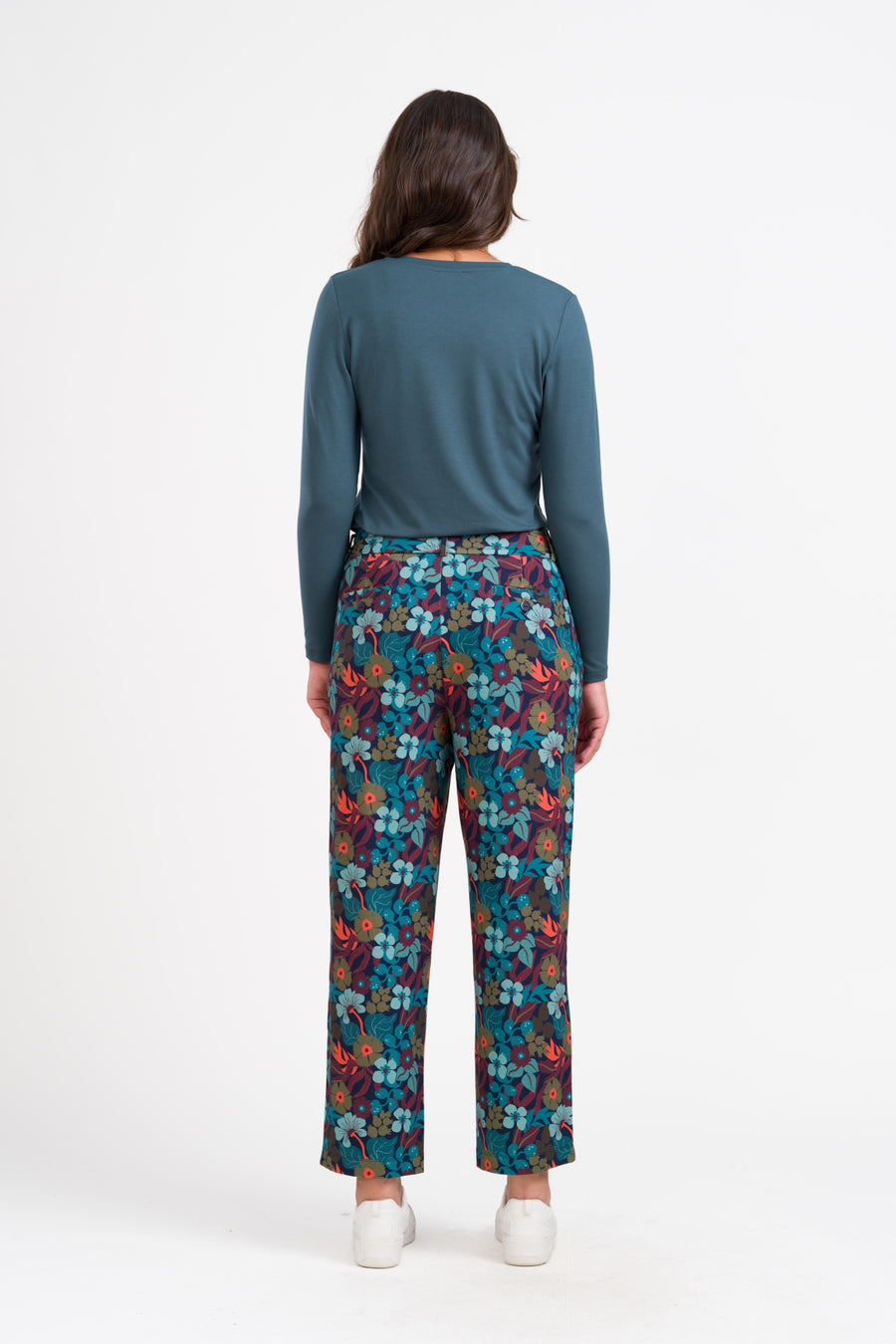 Brooklyn Trousers Slow Bloomer | Navy Peony