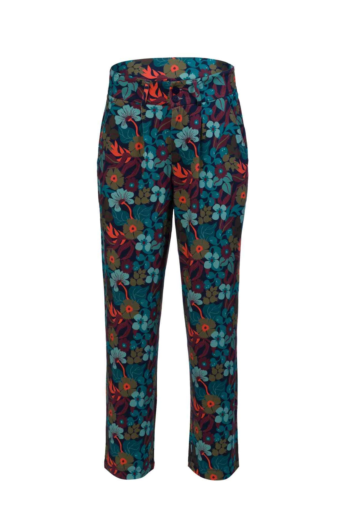 Brooklyn Trousers Slow Bloomer | Navy Peony