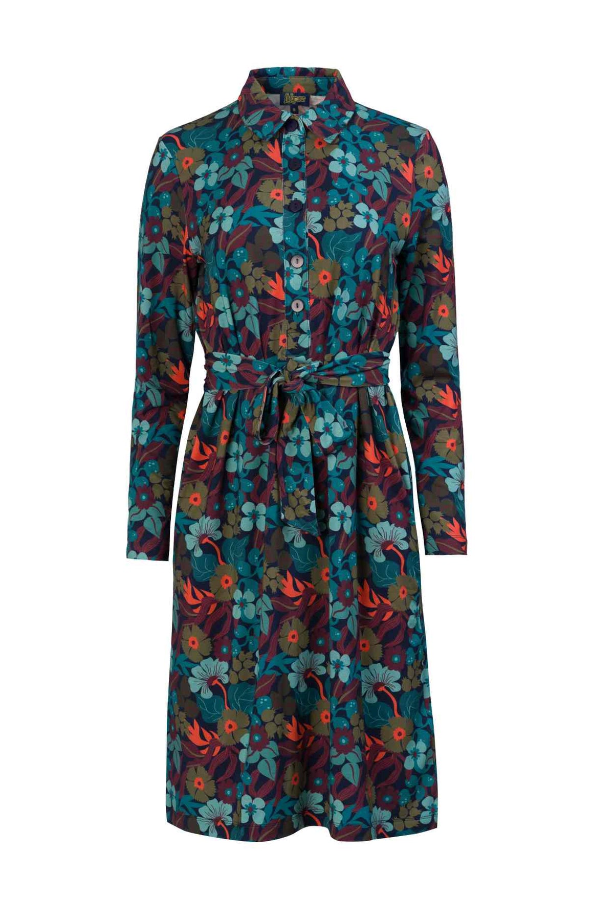 Pearl Dress Slow Bloomer | Navy Peony