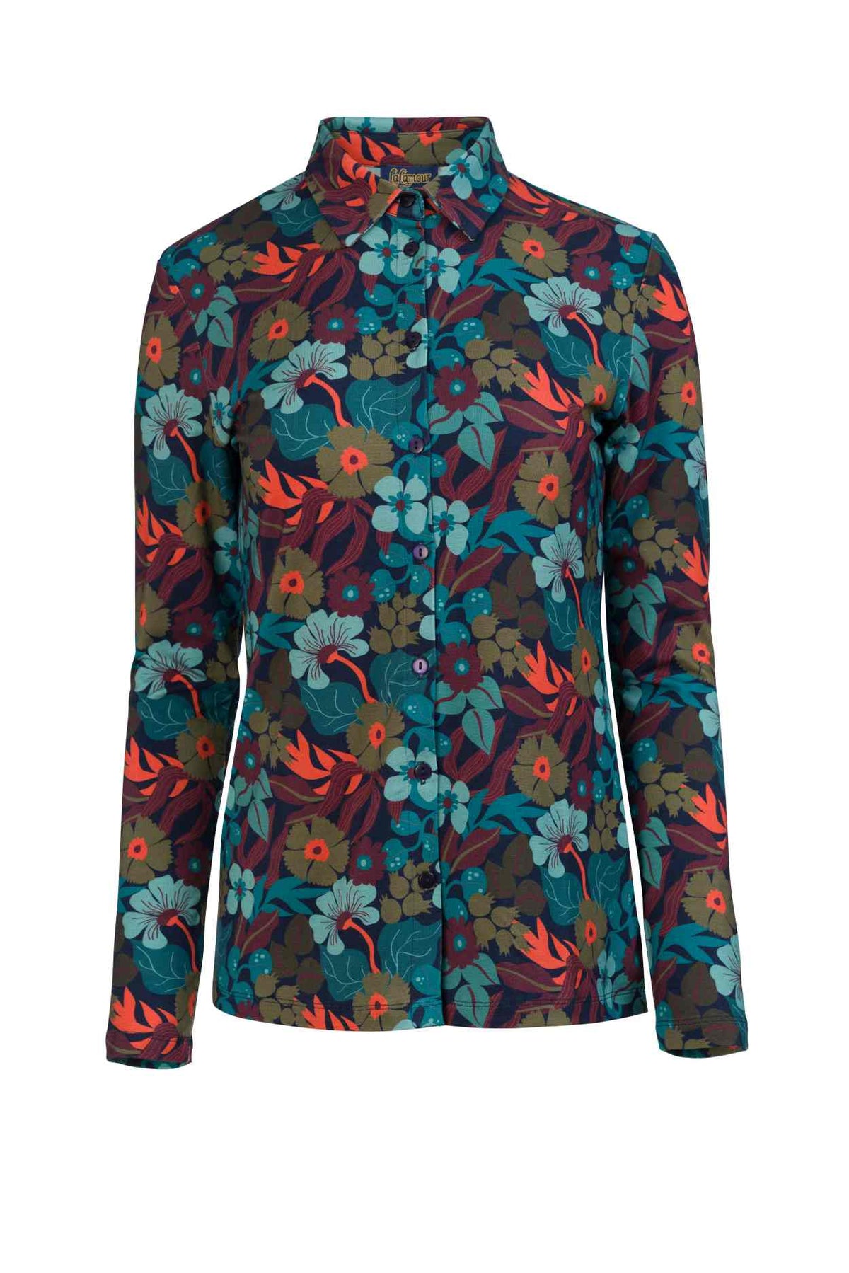 Sill Blouse Slow Bloomer | Navy Peony