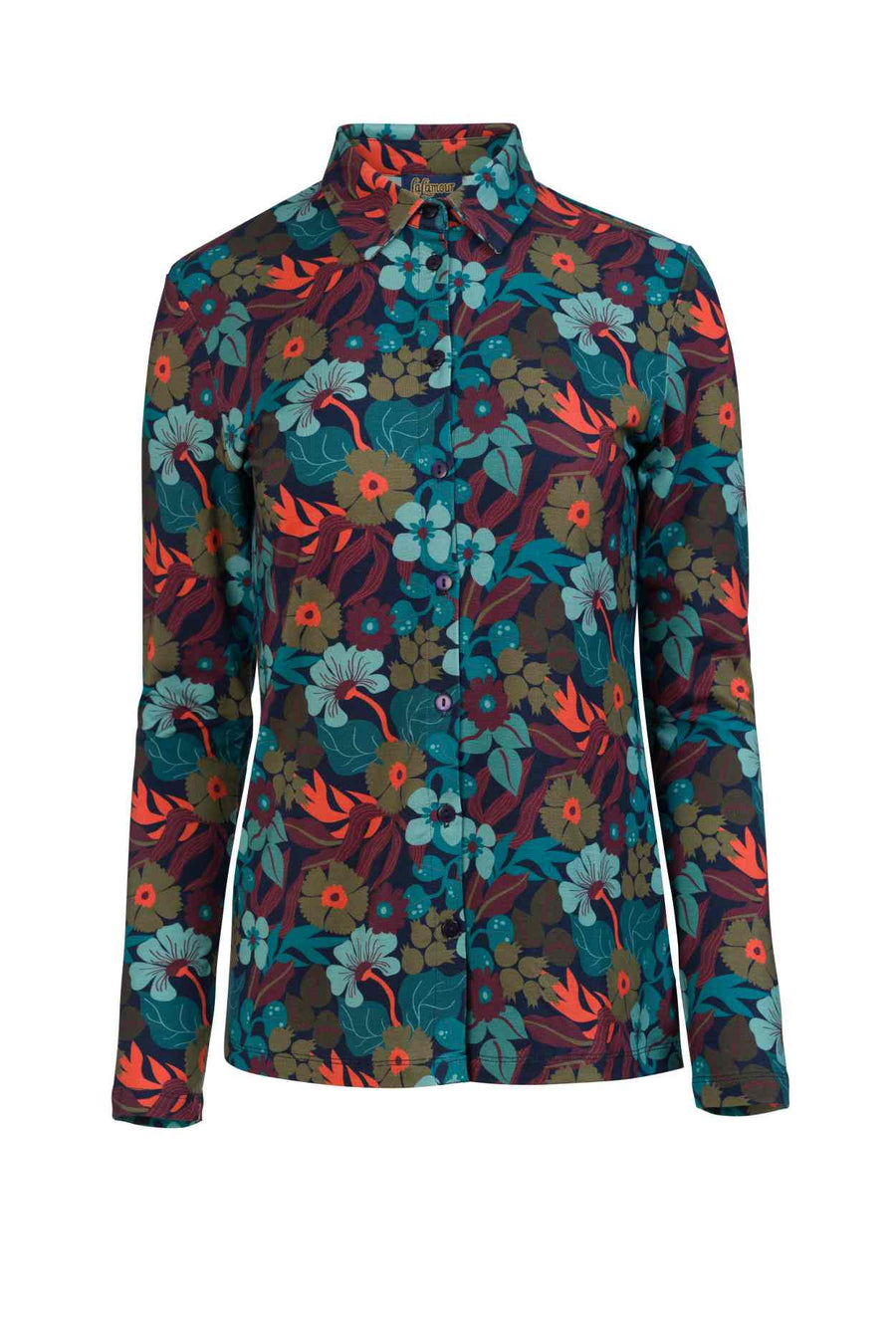 Sill Blouse Slow Bloomer | Navy Peony