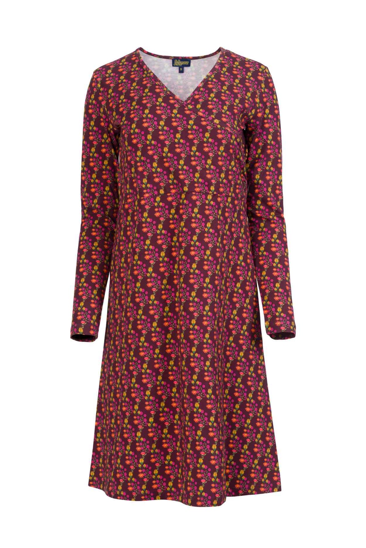 Chrissy Cross Dress LS Twilight Fig | Fig