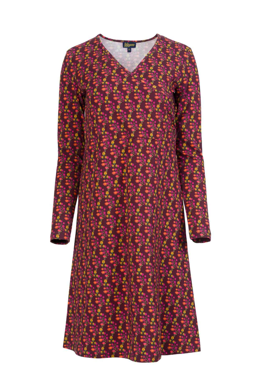 Chrissy Cross Dress LS Twilight Fig | Fig