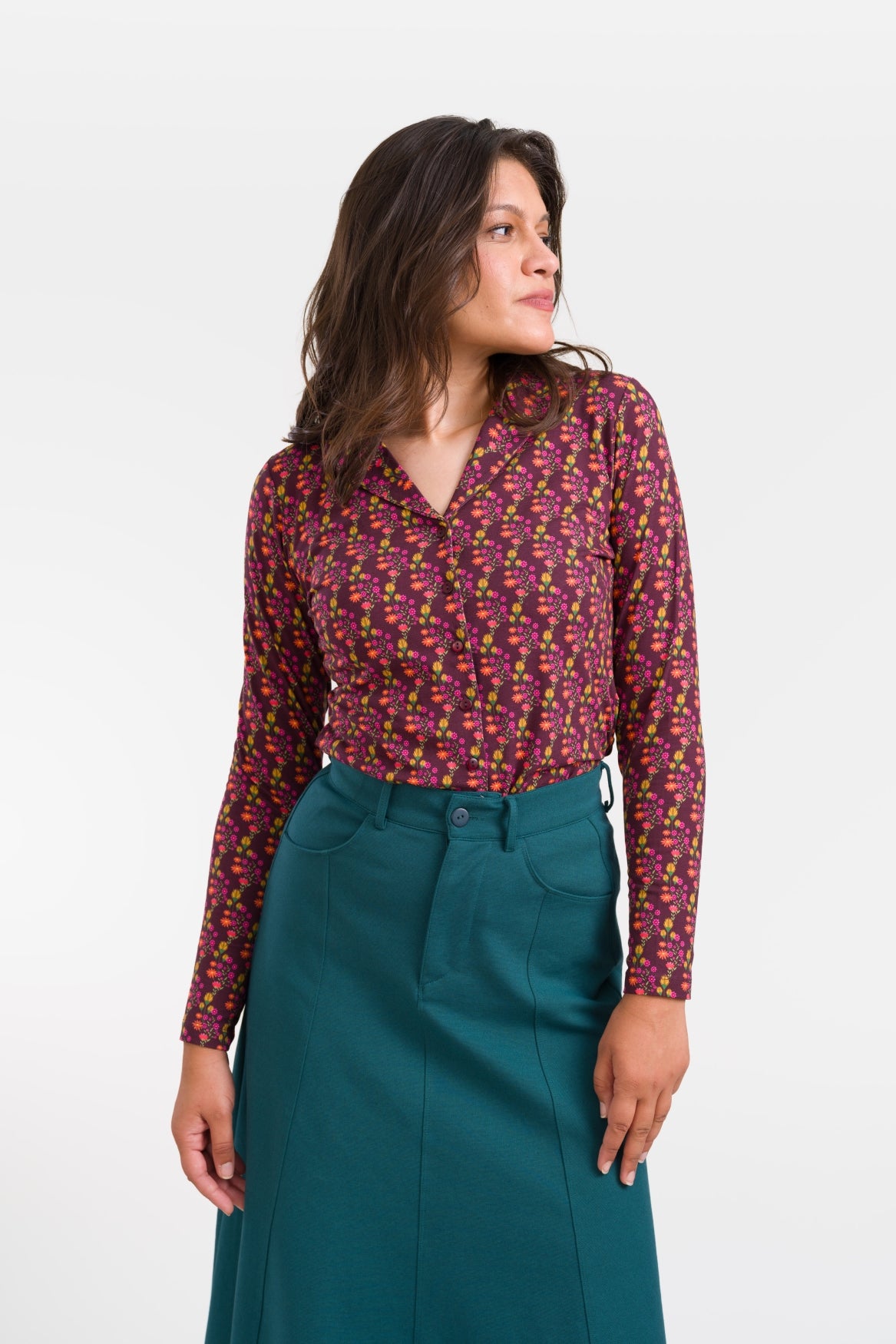 Iris Blouse LS Twilight Fig | Fig