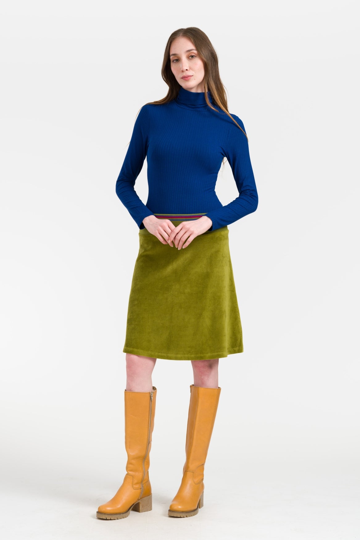 Esmee Skirt Velour | Sphagnum