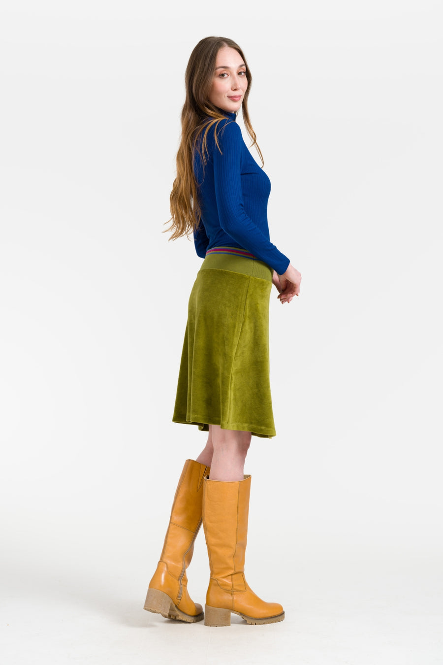Esmee Skirt Velour | Sphagnum