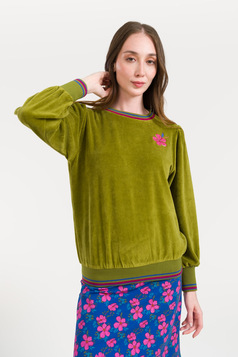 Juice Sweater Velour | Sphagnum