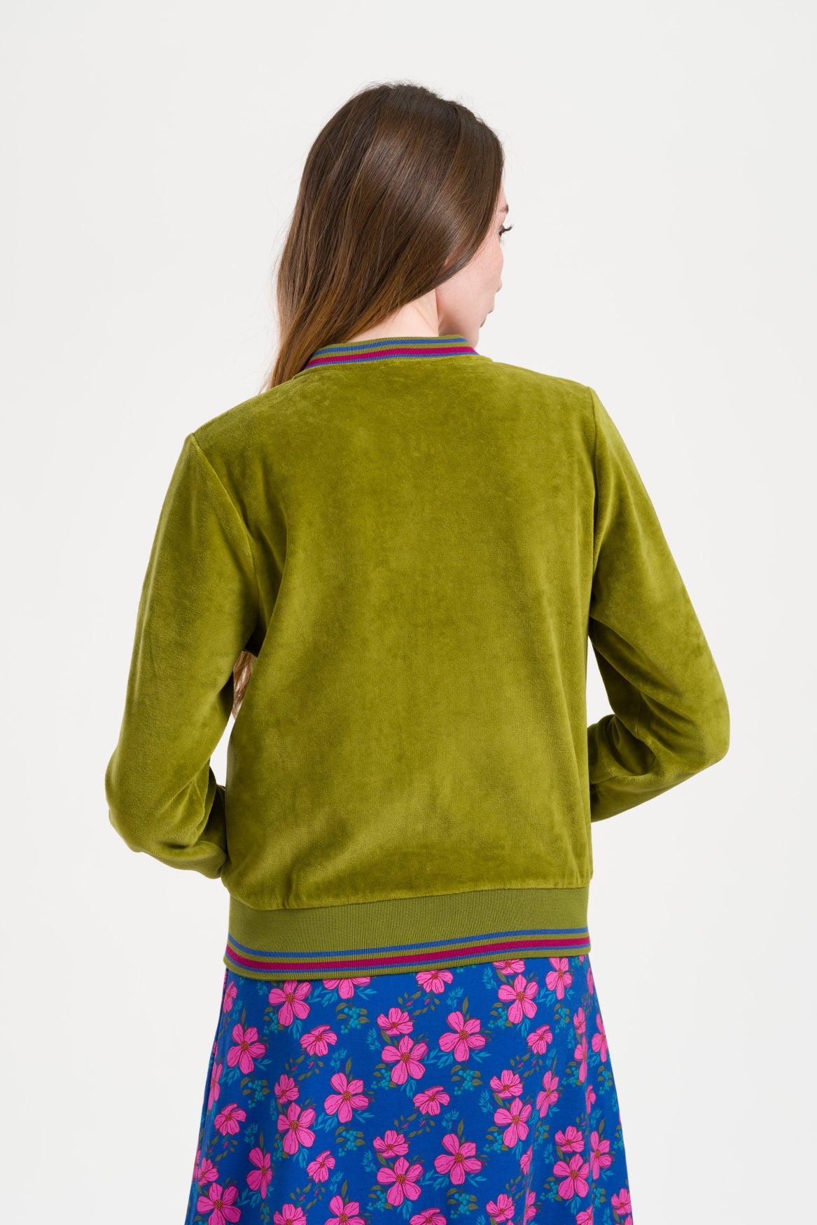 Nora Bomber Velour | Sphagnum