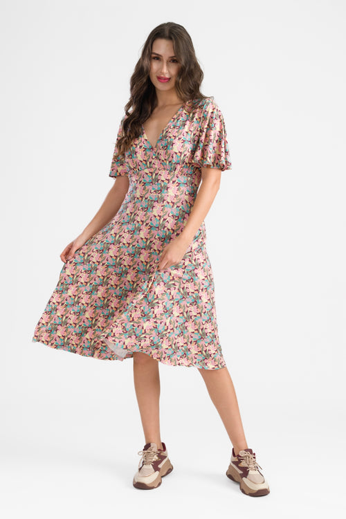 Luna Jurk Calypso | Amarant