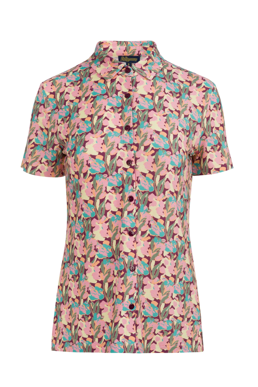 Sill Blouse SS Calypso | Amaranth