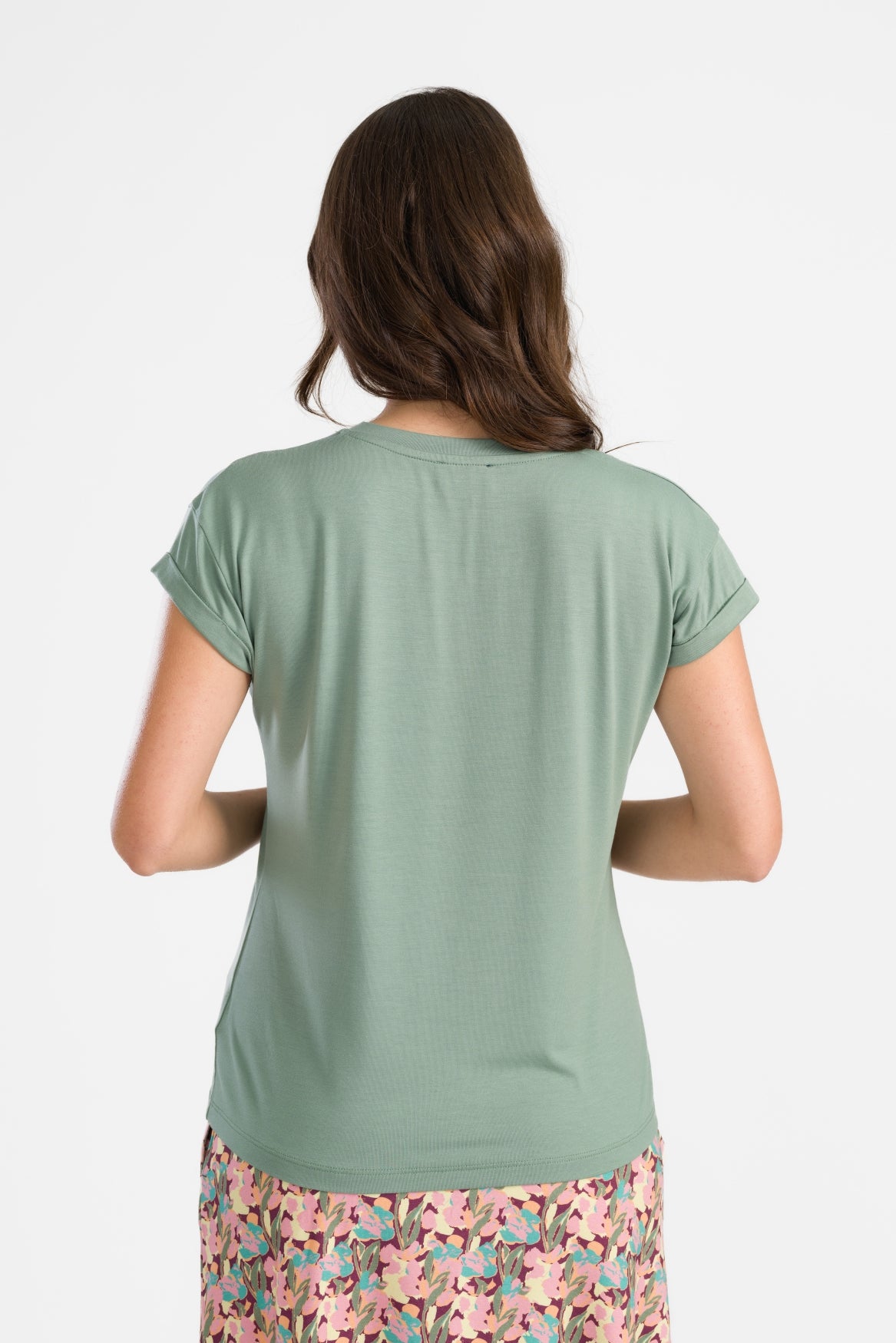 Vera Top SS Jersey Effen | Leigroen
