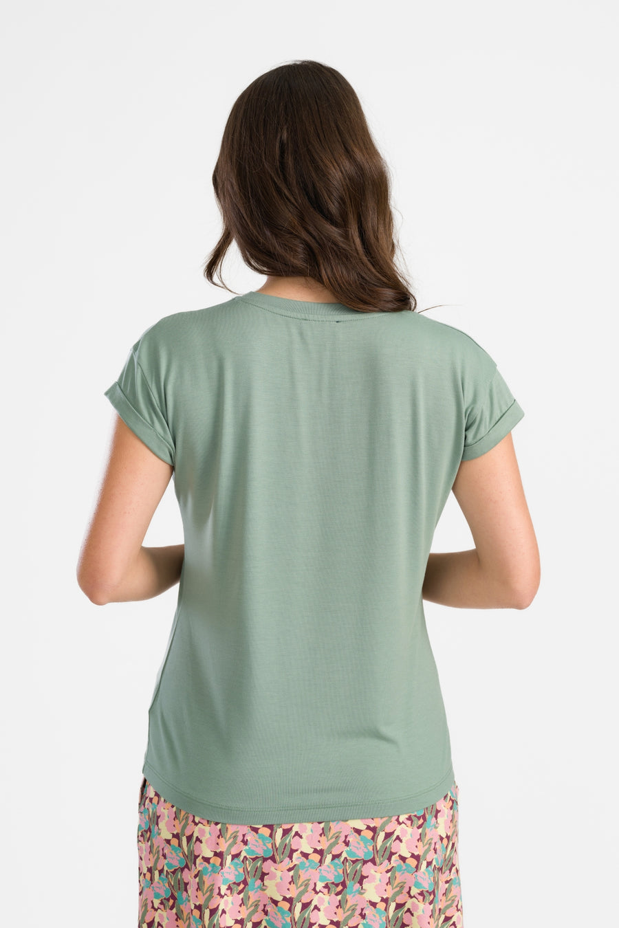 Vera Top SS Jersey Effen | Leigroen