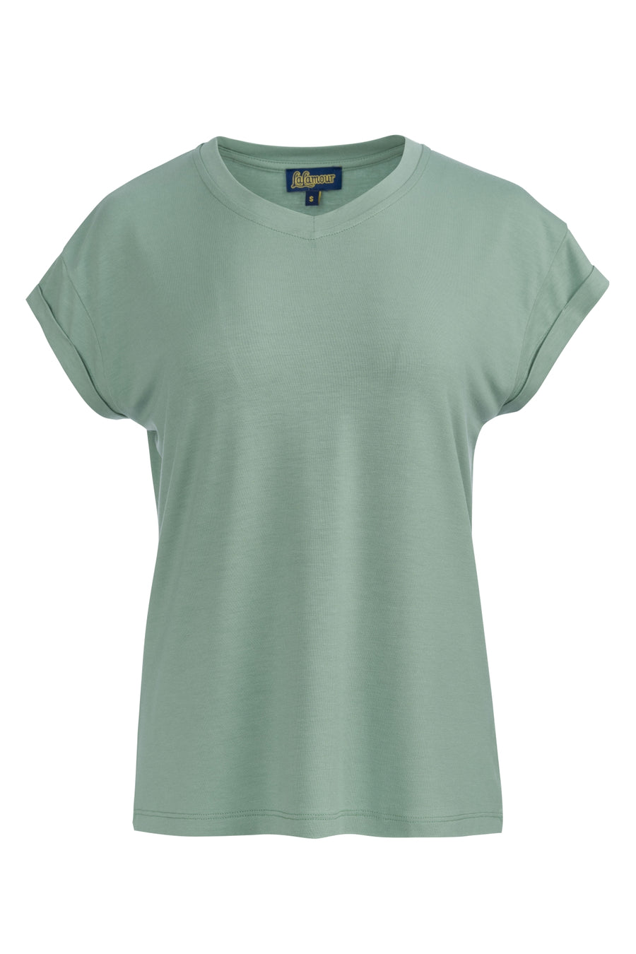 Vera Top SS Jersey Effen | Leigroen