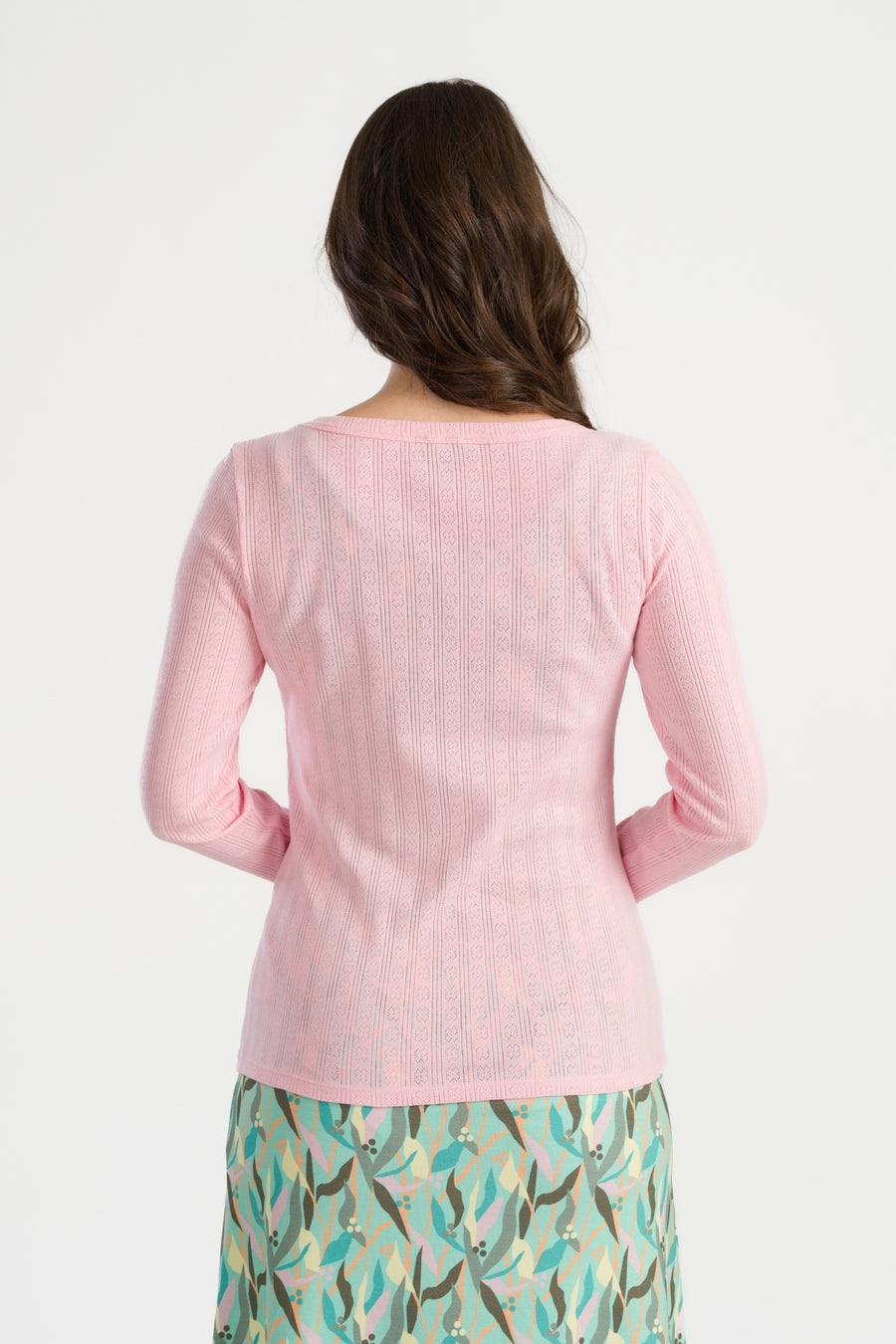 Vestje Pointelle | Tickled Pink