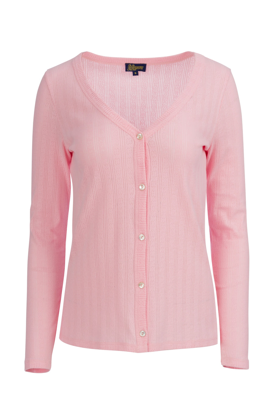 Vestje Pointelle | Tickled Pink
