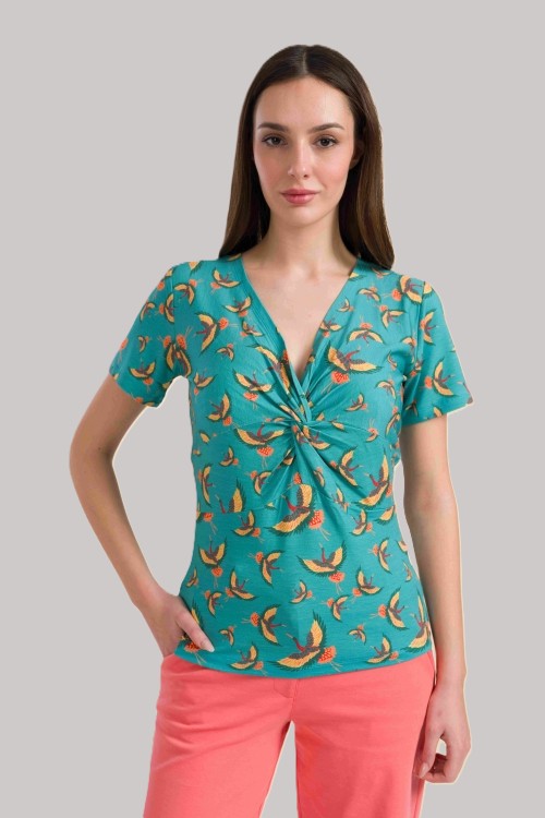 Angela top met korte mouwen | Crane