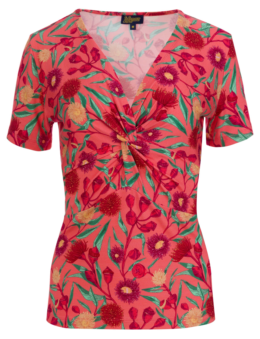 Angela top met korte mouwen | Wild Bouquet