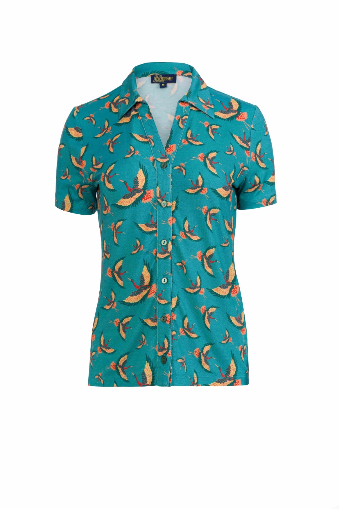 Lena blouse met korte mouwen | Crane