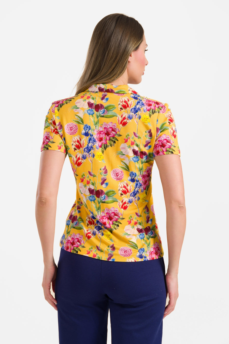 Lena blouse met korte mouwen | Summer Bouquet