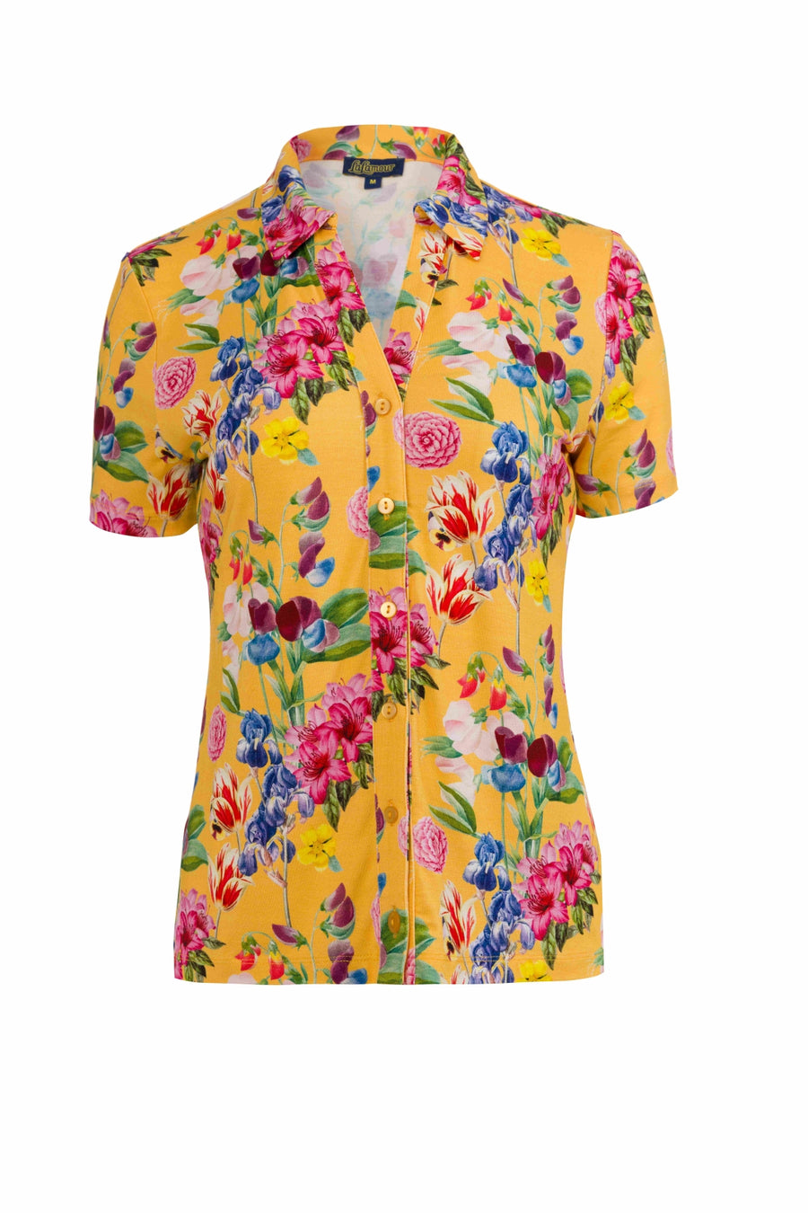 Lena blouse met korte mouwen | Summer Bouquet