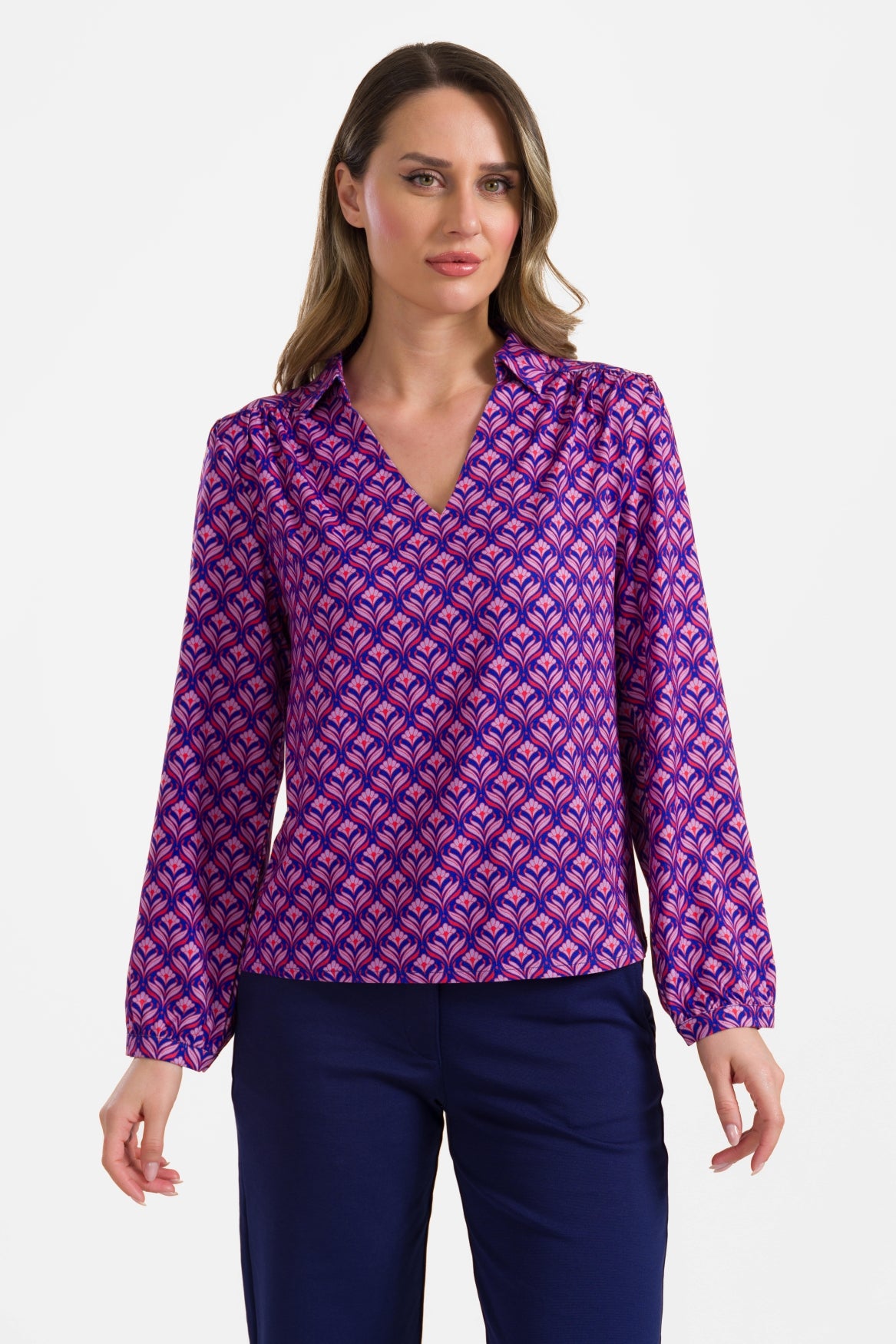 Lisa blouse met lange mouwen | Small Barock