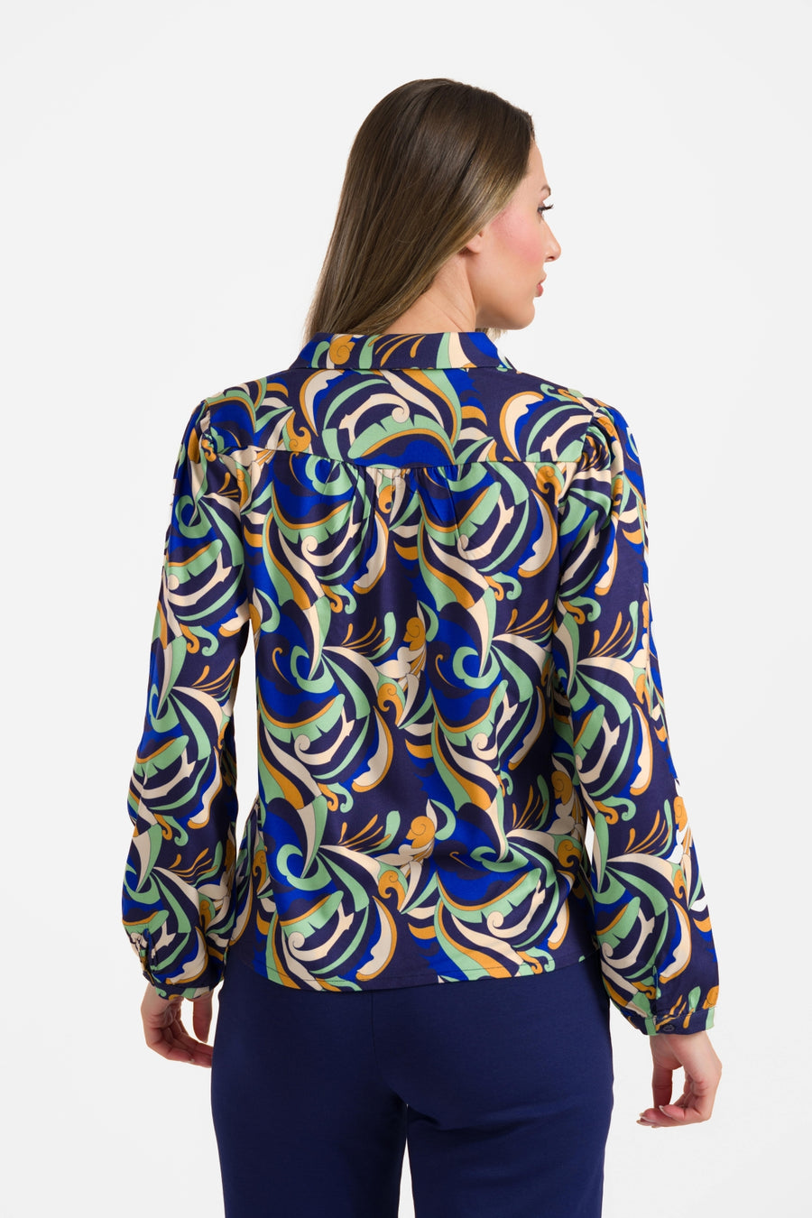 Lisa blouse met lange mouwen | Abstract