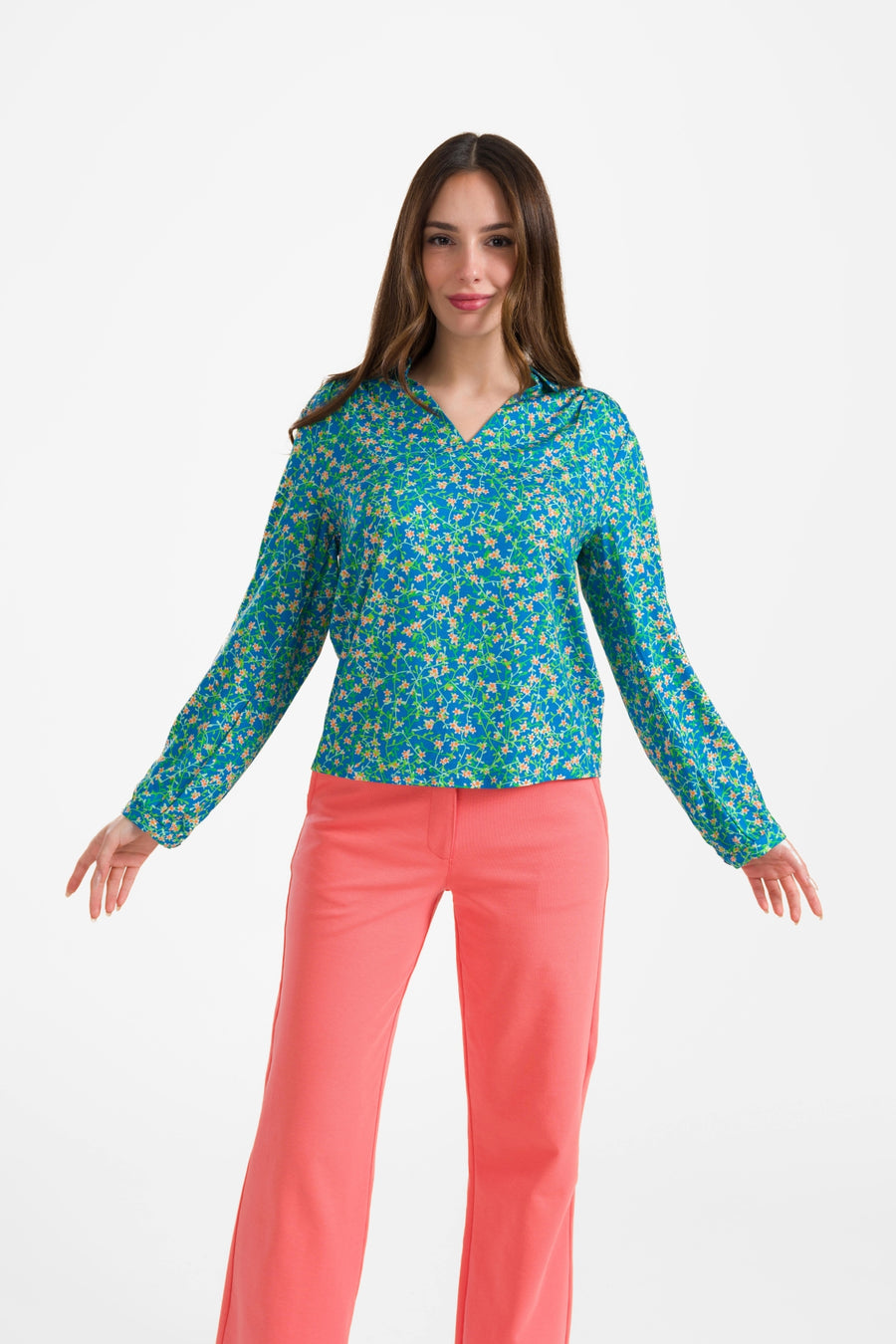 Lisa blouse met lange mouwen | Lente String