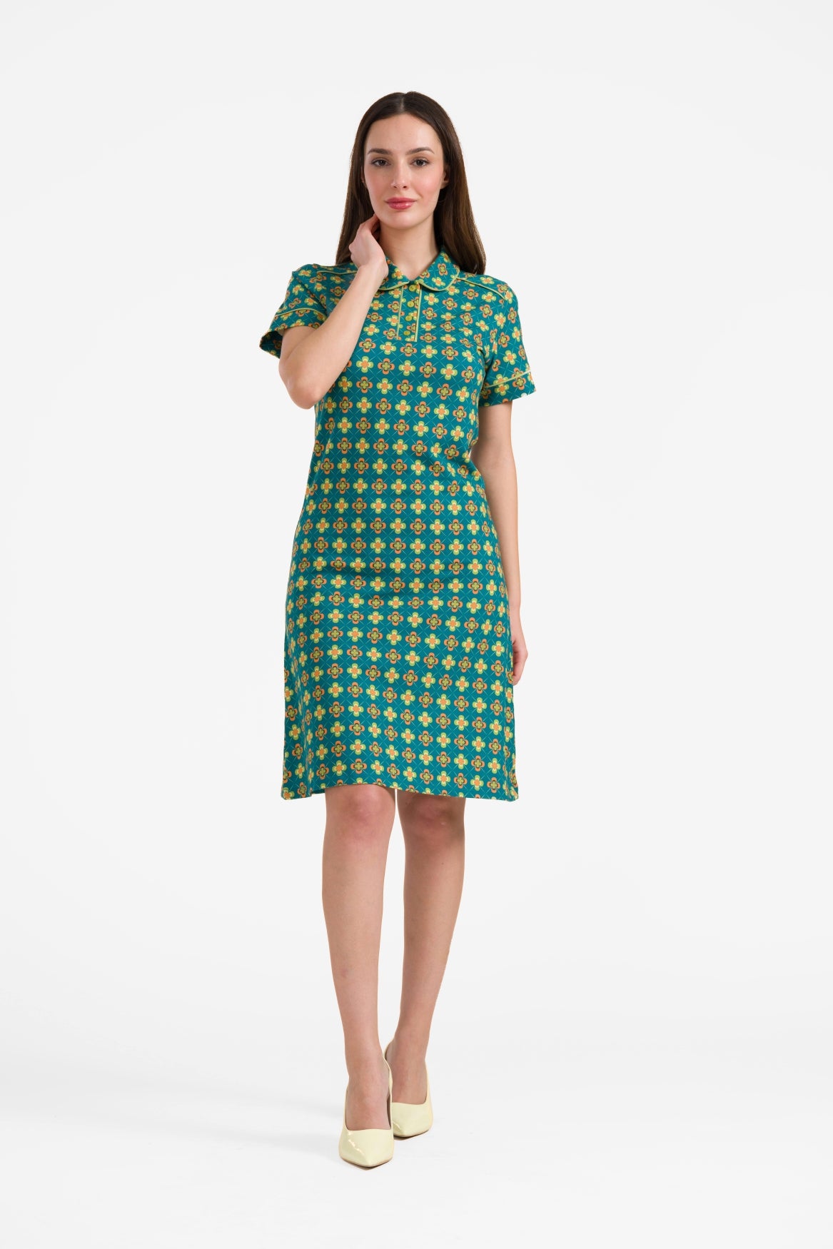 Cato polojurk met korte mouwen | Vintage Fever