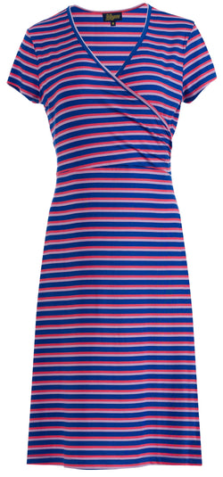 Chrissy Cross Jurk | Happy Stripes Blue
