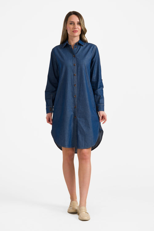 Jane overhemdjurk | Blauw