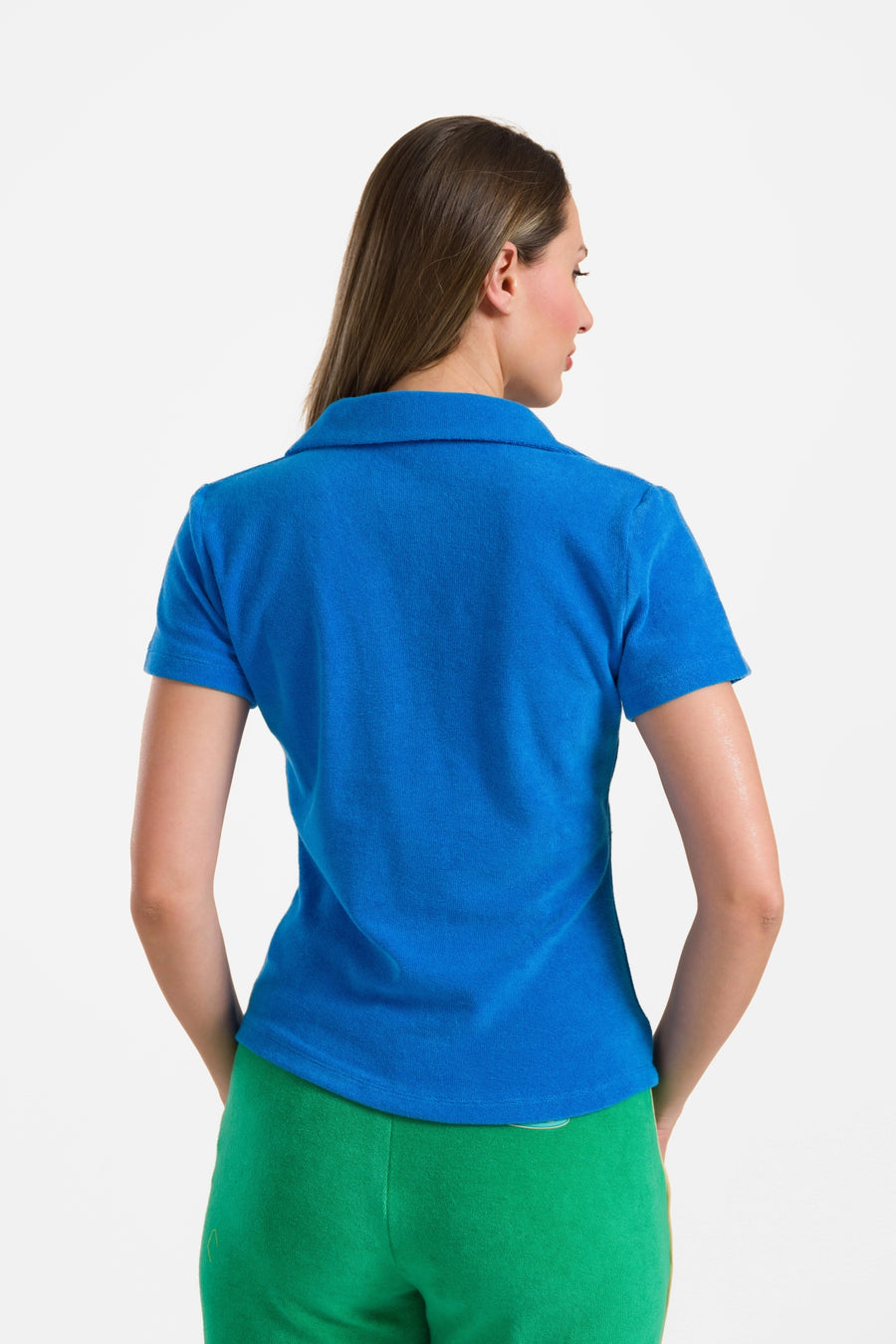 Mary met korte mouwen | Blauw
