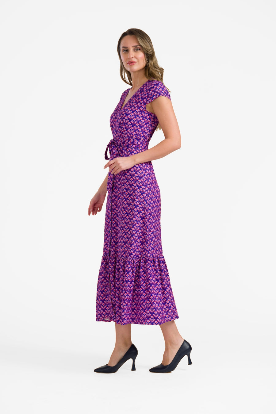 Maud maxi-jurk met korte mouwen | Small Barock