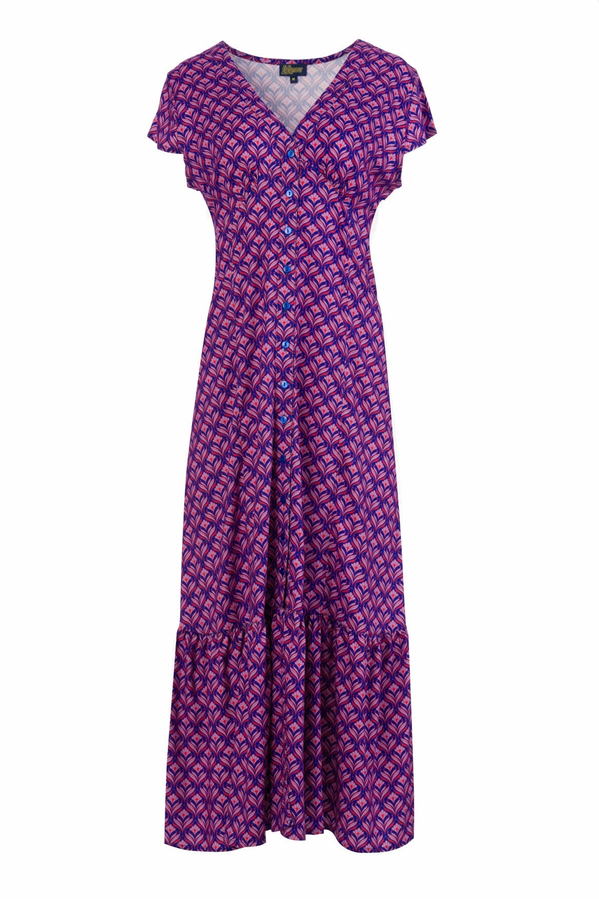 Maud maxi-jurk met korte mouwen | Small Barock