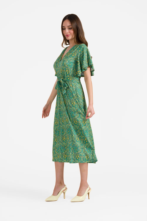 Trix jurk met vlindermouwen | Curly Wurly