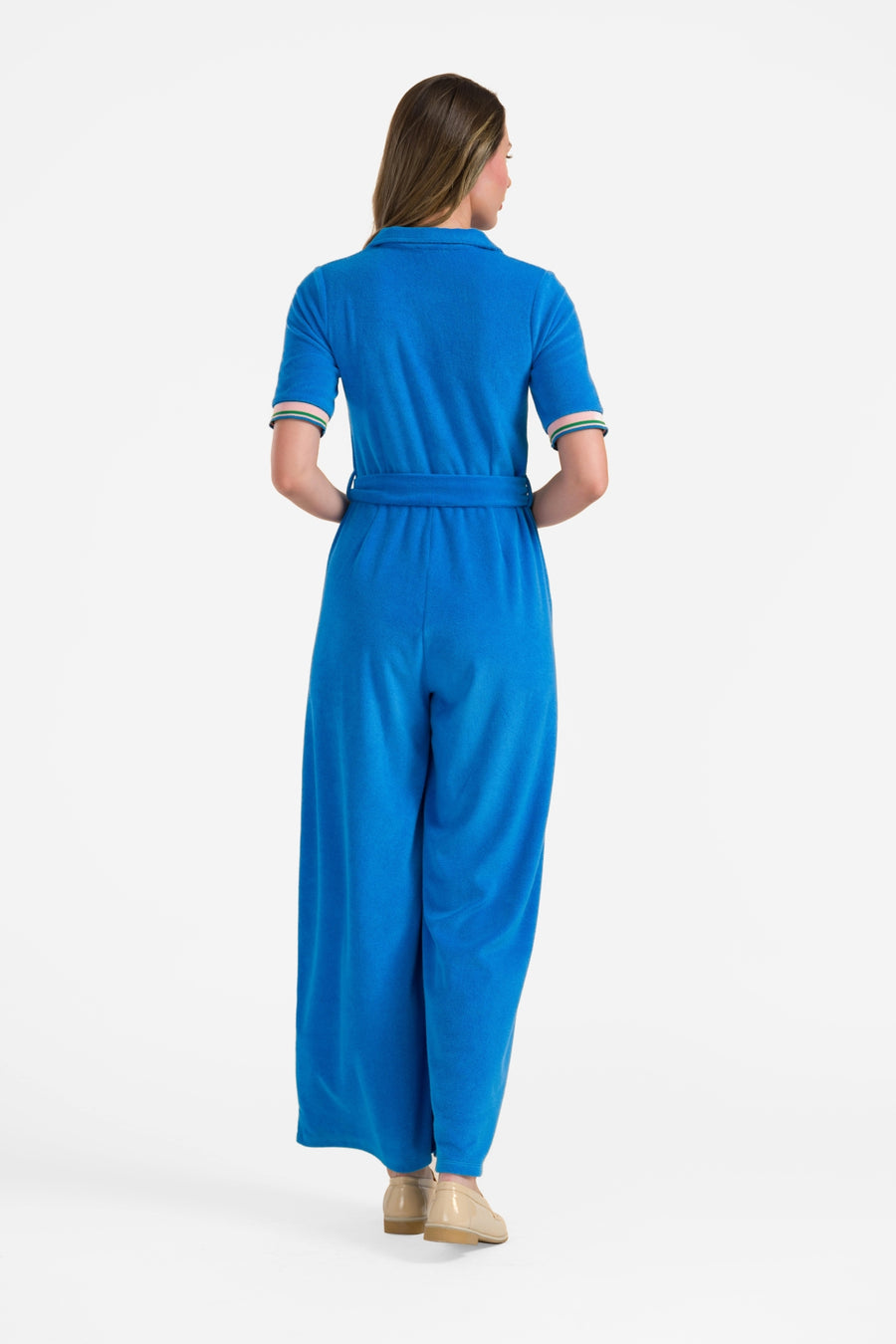Bella jumpsuit met rits | Blauw