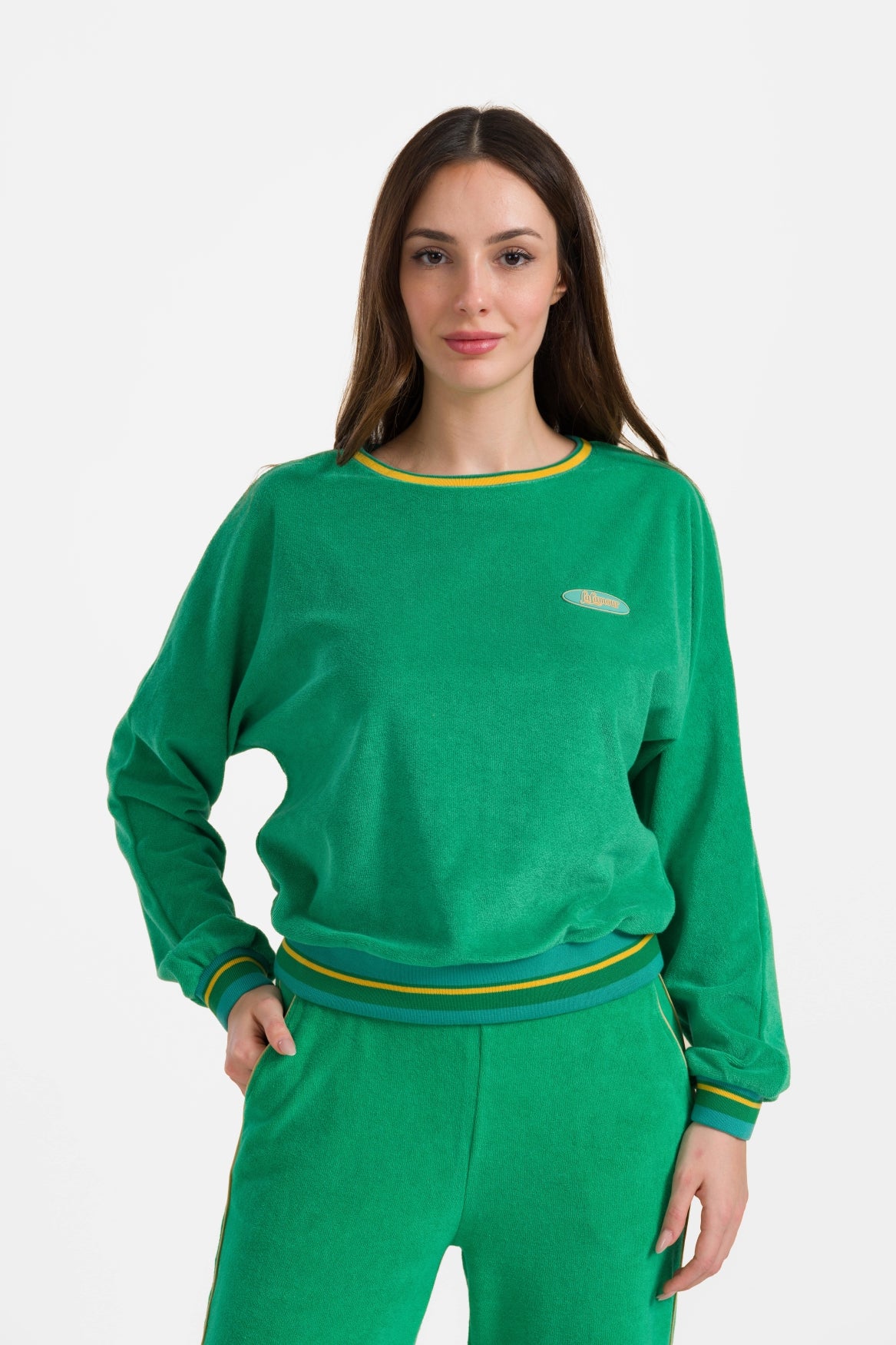 Eileen top met lange mouwen | Groen