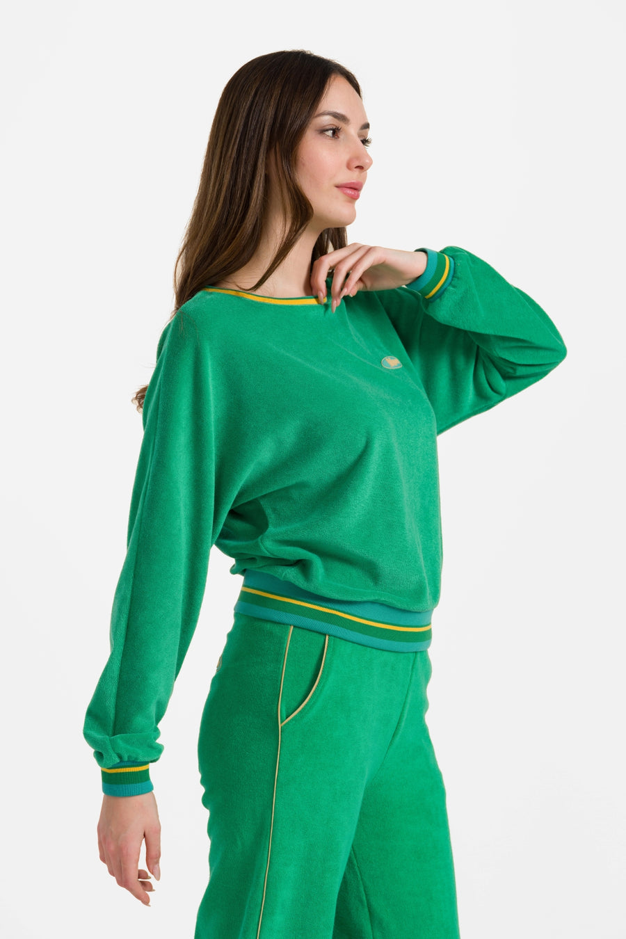 Eileen top met lange mouwen | Groen