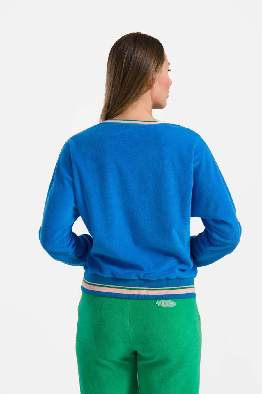 Eileen top met lange mouwen | Blauw