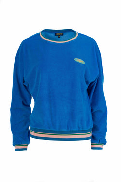 Eileen top met lange mouwen | Blauw