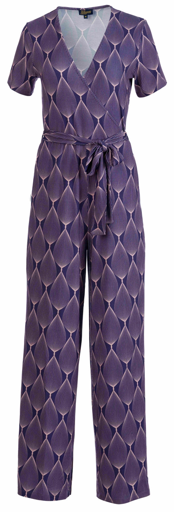 Diana Jumpsuit met korte mouwen | Grote ovale print