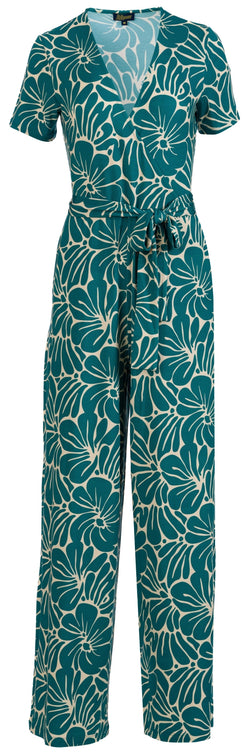 Diana Jumpsuit met korte mouwen | Flower Lake