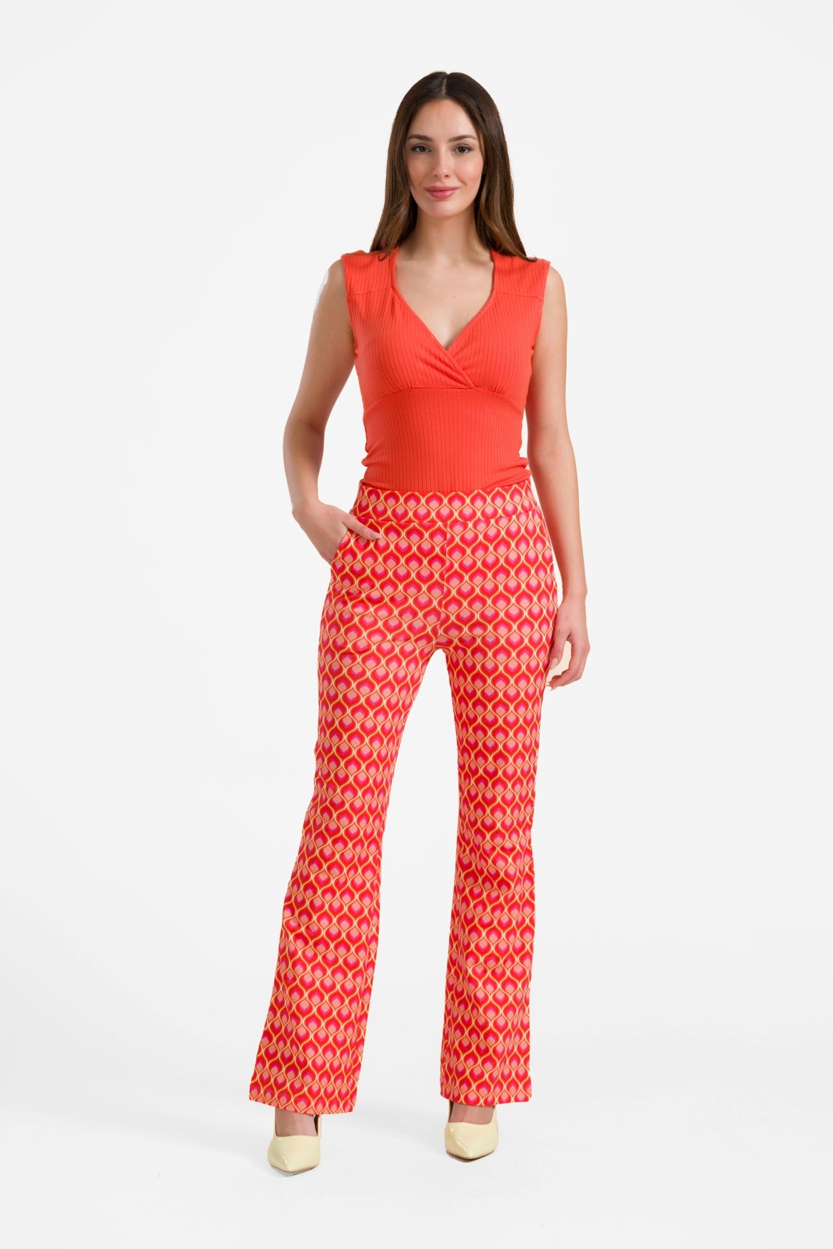 Lieke flared broek | Retro Touch