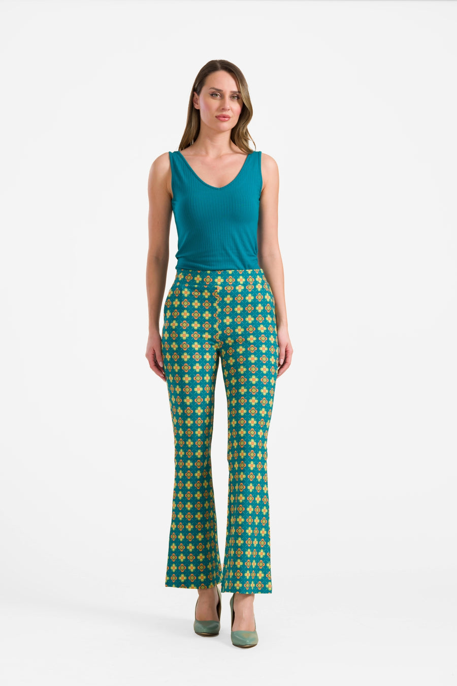Lieke flared broek | Vintage Fever