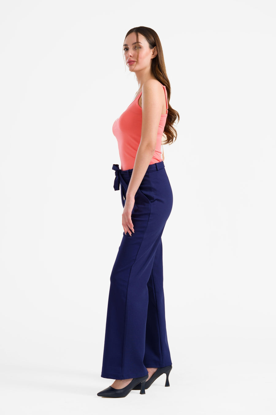 Sue broek | Interlock marineblauw