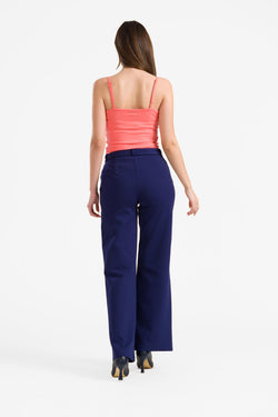 Sue broek | Interlock marineblauw