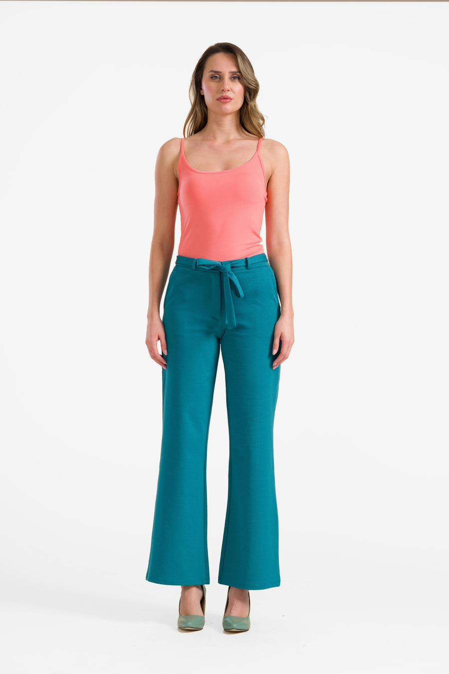Sue broek | Interlock Petrol blue