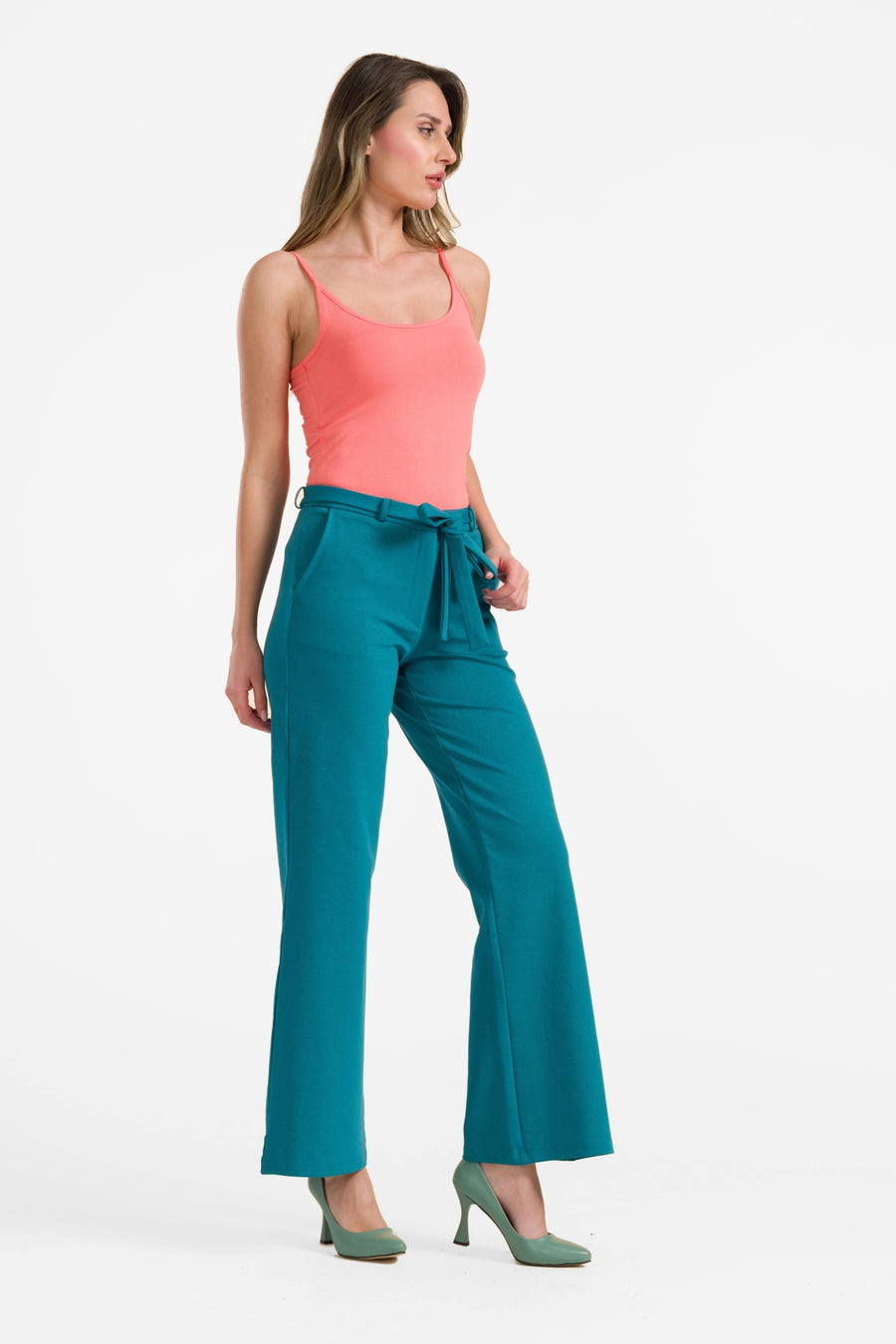 Sue broek | Interlock Petrol blue