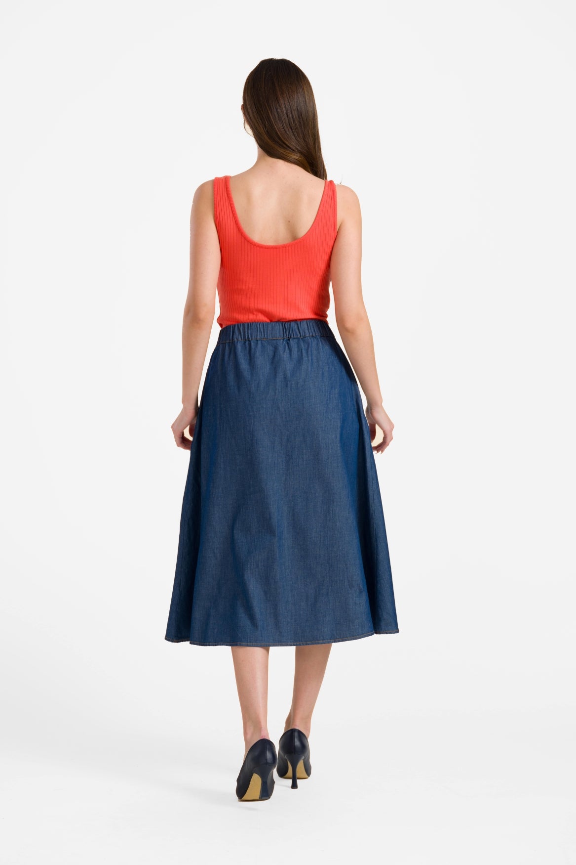 Rok met stippen | Blauw